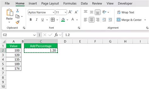 5 Ways Add Percentage Excel