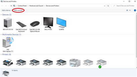 Add Printer From Control Panel