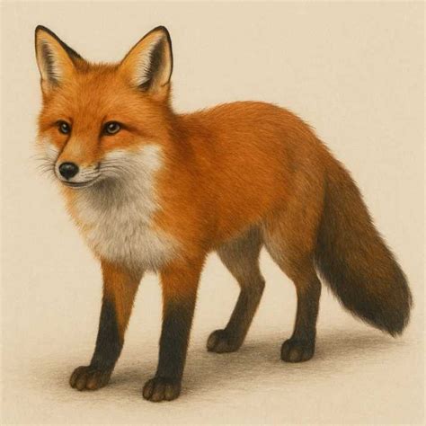 Add shading and texture to a fox
