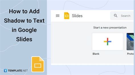 add shadow to text google slides