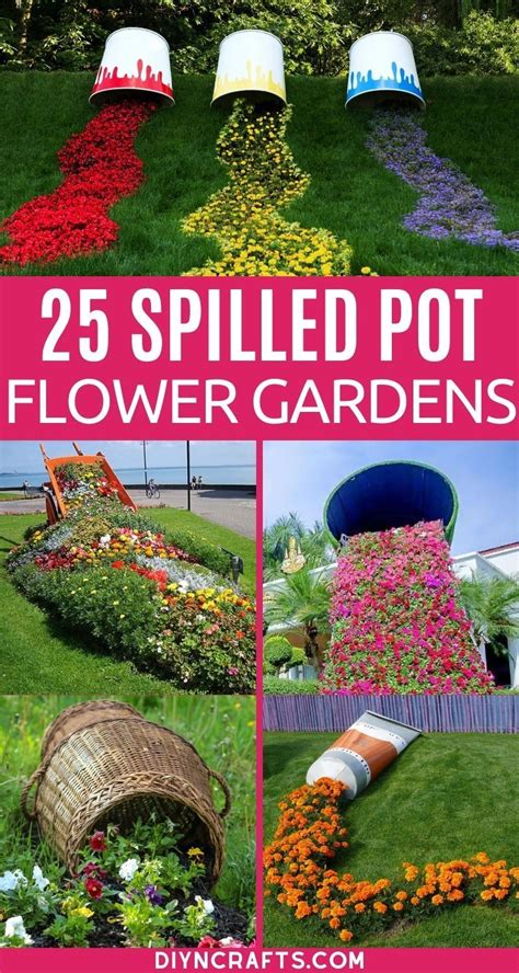Breathtaking 32 Most Amazing Wonderful Spilled Flower Pot Ideas to