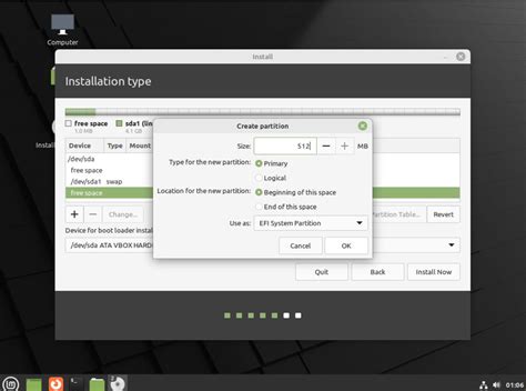 Add Space To Partition Linux Mint