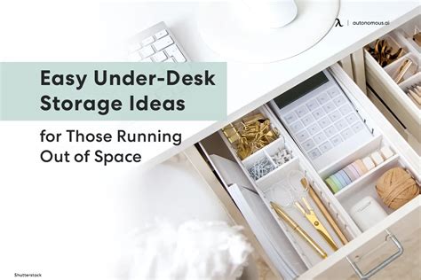 Add Storage Under Desk