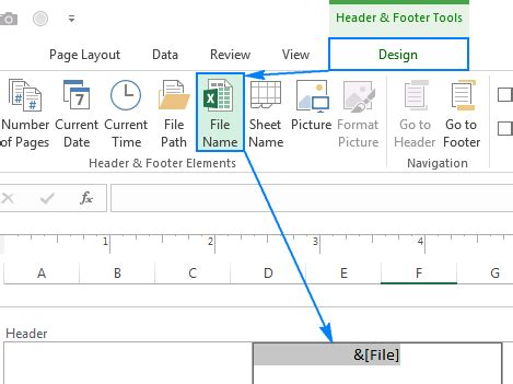 Add Tab Name To Header In Excel