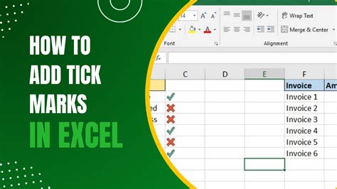 5 Ways Add Tick Excel