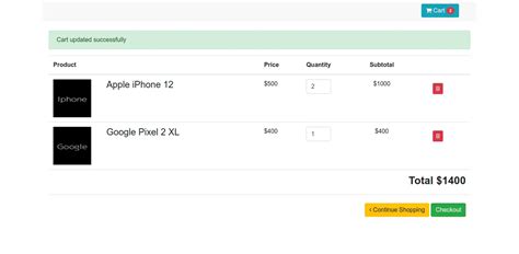 Add To Cart In Laravel With Ajax