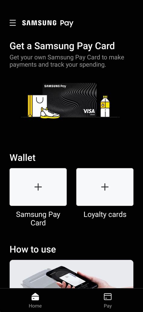 add visa gift card to samsung pay