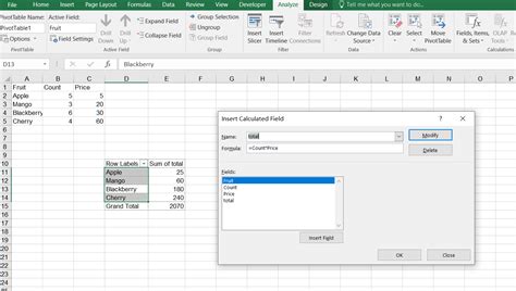 How To Add Calculated Column In Excel Pivot Table Printable Timeline Templates