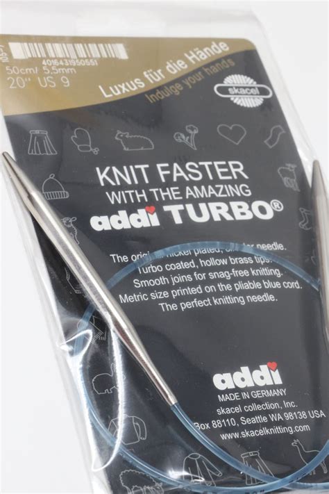 Addi EasyKnit Turbo 10" Circular Needles, Size US 3/Metric
