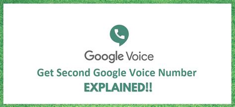 Adding A Second Google Voice Number