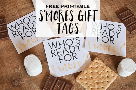 We're Adding S'more Love to Our Family Blue Favor Tags