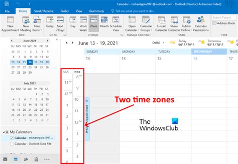 Adding Time Zone To Outlook Calendar