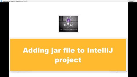 Adding A Jar File In Intellij