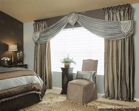 adding a touch of luxury with drapes in a bedroom with 2 windows