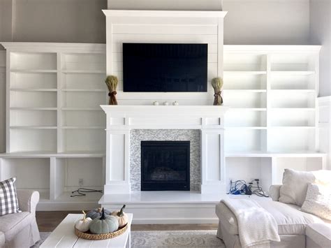 Adding Bookshelves Around Fireplace