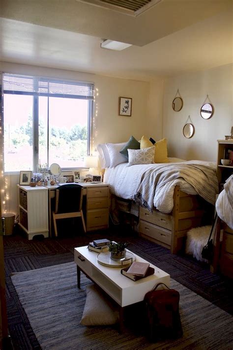 adding cozy accents to student bedroom