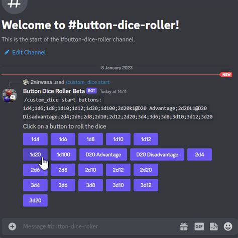 Adding Dice Bot To Discord