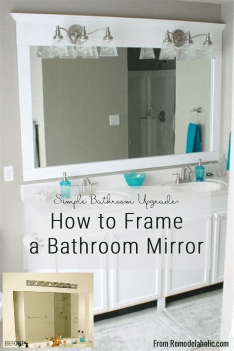 Adding Frame To Large Bathroom Mirror