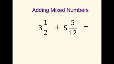 adding mixed numbers examples and answers