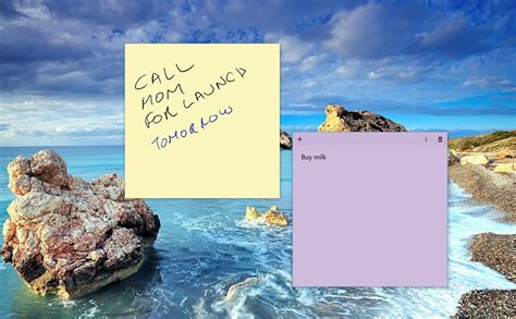 adding post it notes to desktop windows 10