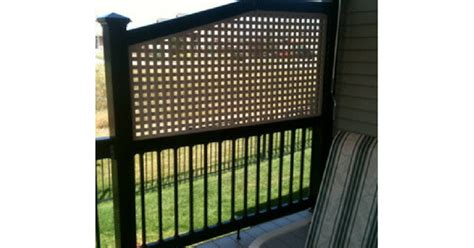 Adding Privacy Screen To Deck Railing