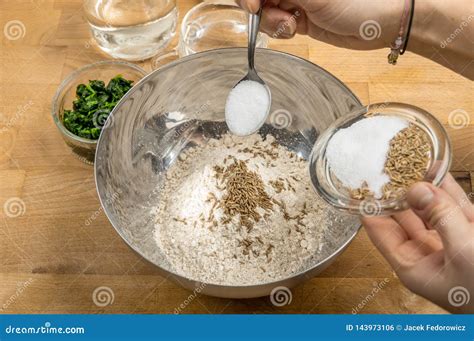 Adding the ingredients