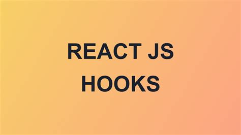 Additional Hooks In React Js
