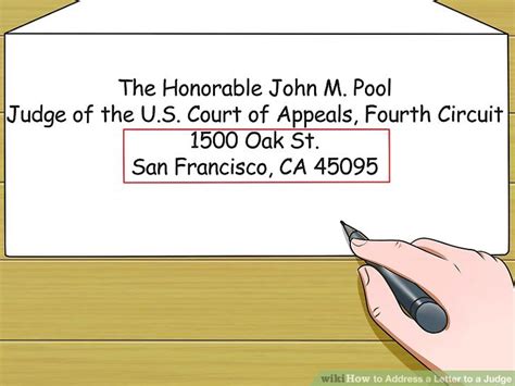 Address A Judge On Envelope