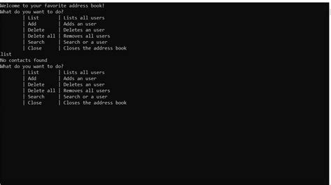 Address Book In Python With Source Code