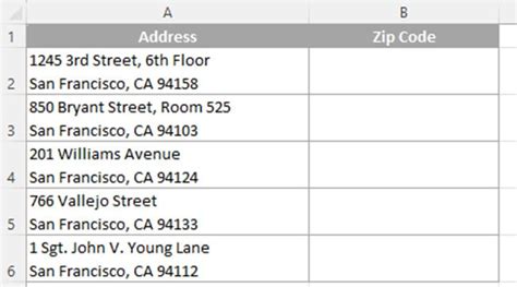address by zip code