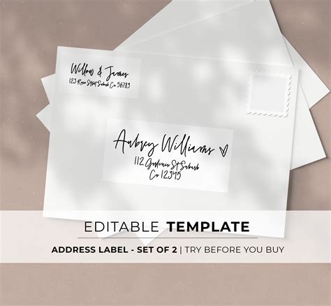 Address Label For Envelope