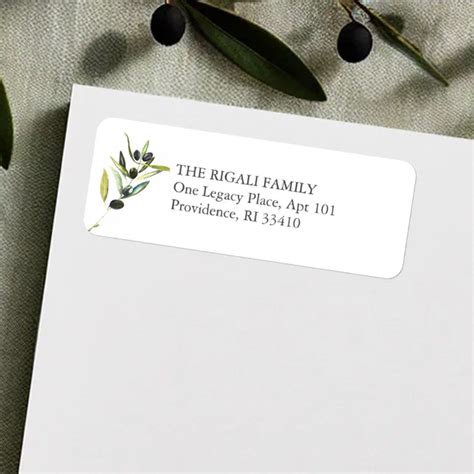 Address Label Olive Young