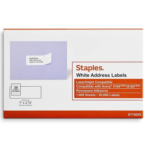 Address Labels Staples Canada