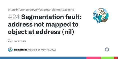 Address Not Mapped To Object
