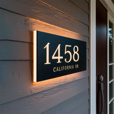Address Plaque Lighting Ideas