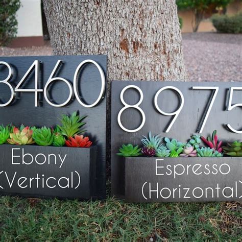 Address Sign Planter