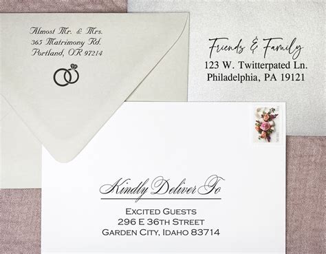 Addresses Printed On Envelopes