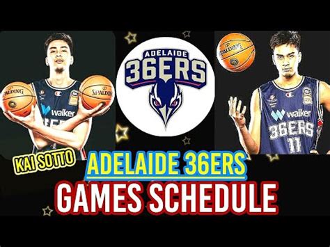 adelaide 36ers game schedule
