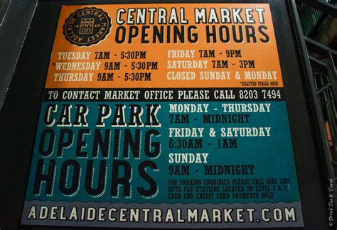 adelaide markets opening hours