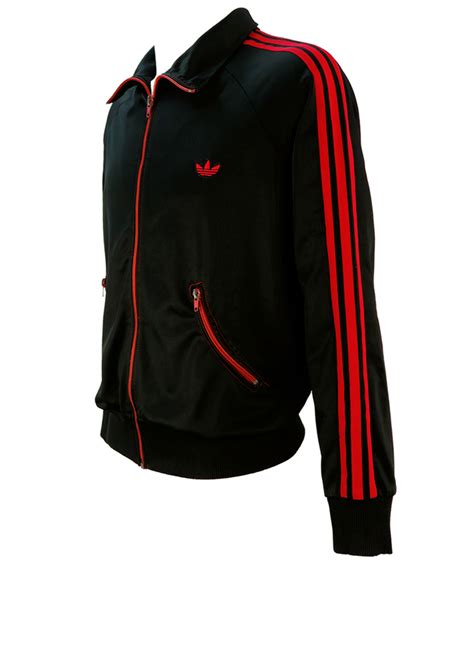 Adidas jacket black and red