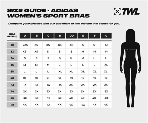 Adidas Sport Bra Size Chart Womens Workout Clothes Amazon