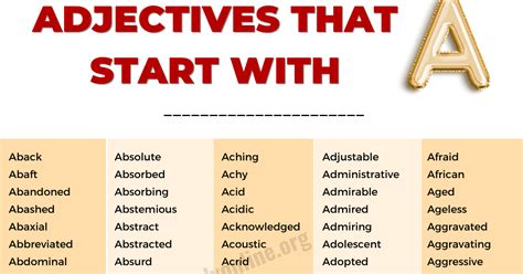 Adjective For Letter I