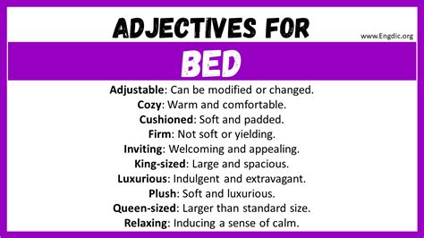 Adjectives For Sofa Bed