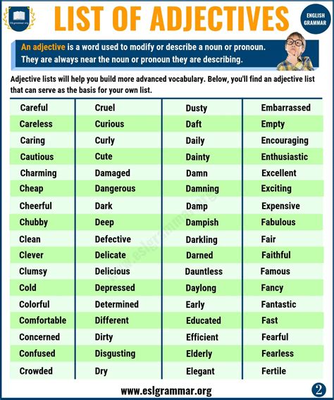 adjectives for the word kind