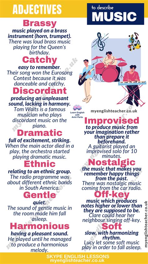 adjectives to describe melody