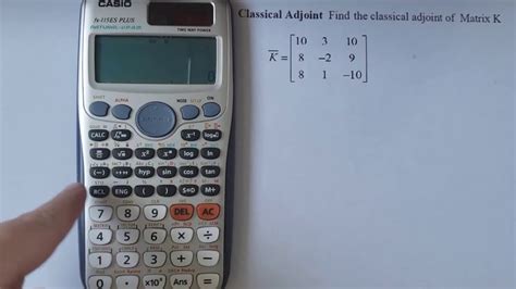 Matrix Calculation Using Calculator YouTube