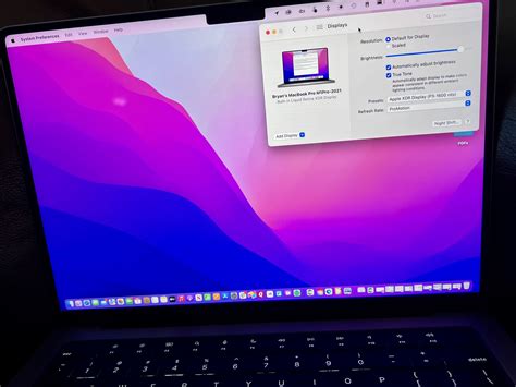 adjust display brightness macbook pro