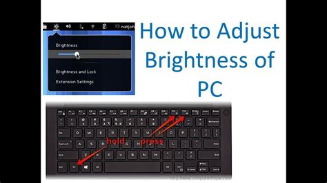 adjust monitor brightness from keyboard hp