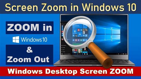 adjust screen zoom windows 10