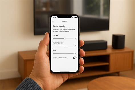 Adjust Surround Sound Speakers Sonos